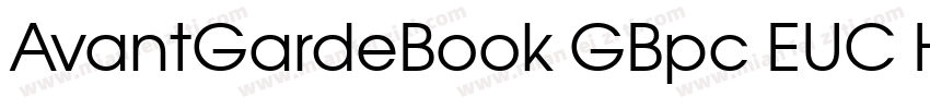AvantGardeBook GBpc EUC H字体转换